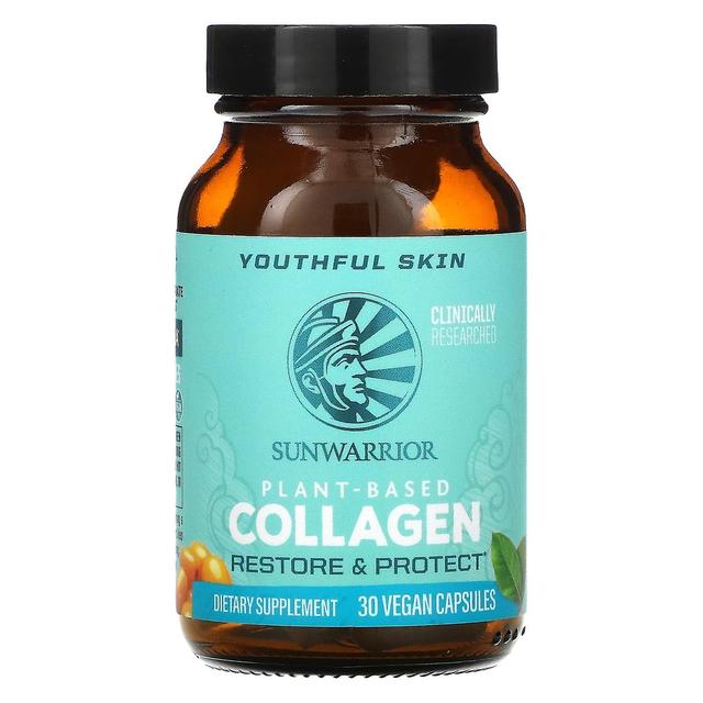 Sunwarrior, Plant-Based Collagen, Restore & Protect, 30 Vegan Capsules on Productcaster.