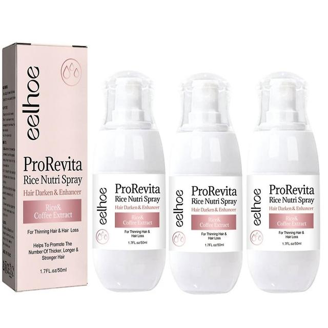 3x Eelhoe Prorevita Rice Nutn Hair Darken & Enhancer kávový extrakt 50ml on Productcaster.