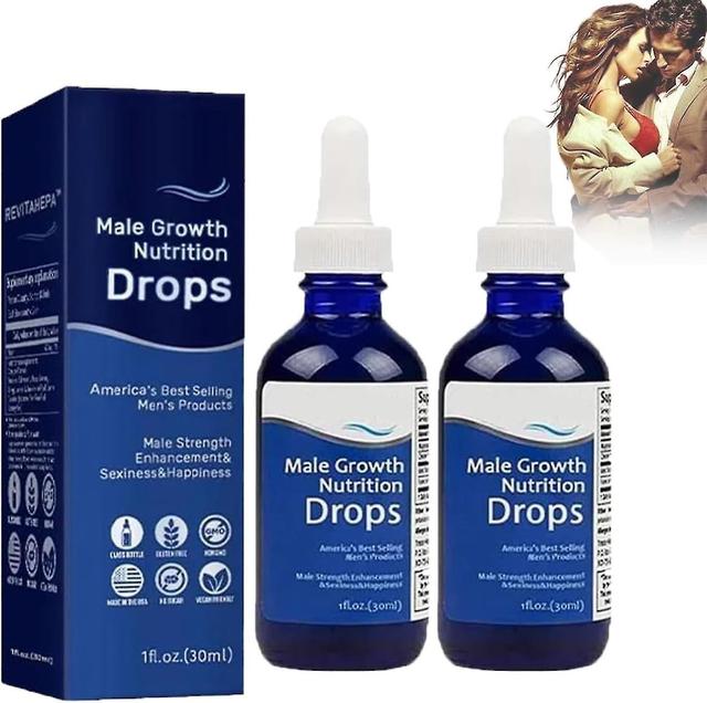 Revitahepa Male Growth Nutrition Drops, Complex Men's Drops, Super-Potent, New, 30ml Complex Mens Drops Blue Direction Benefit Drops for Men 2pcs on Productcaster.