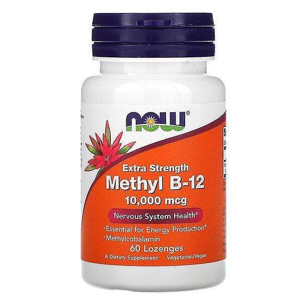 NOW Foods Jetzt Lebensmittel, Extra Strength Methyl B-12, 10.000 mcg, 60 Lutscher on Productcaster.