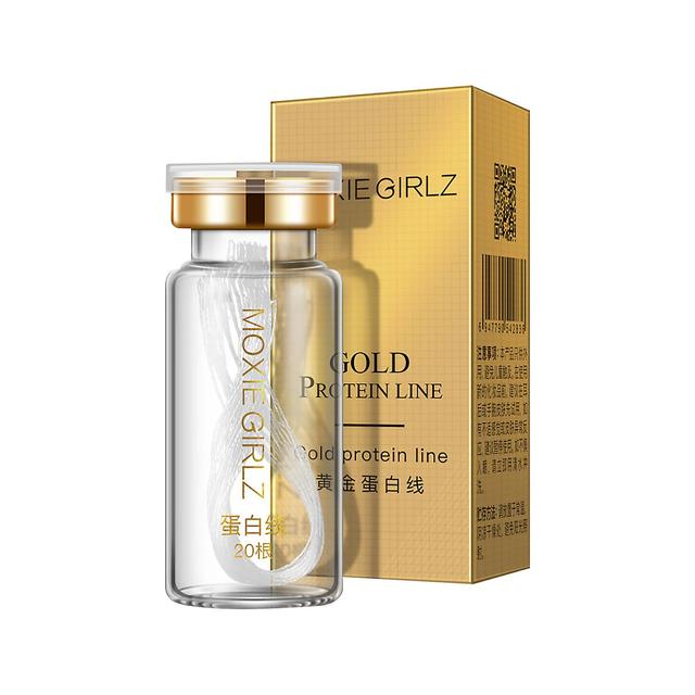 Flye Soluble Protein Thread Combined With Nano Gold Essence Gold Protein Peptide Thread Carving Essence Water-soluble Collagen Fade Fine Lines Thre... on Productcaster.