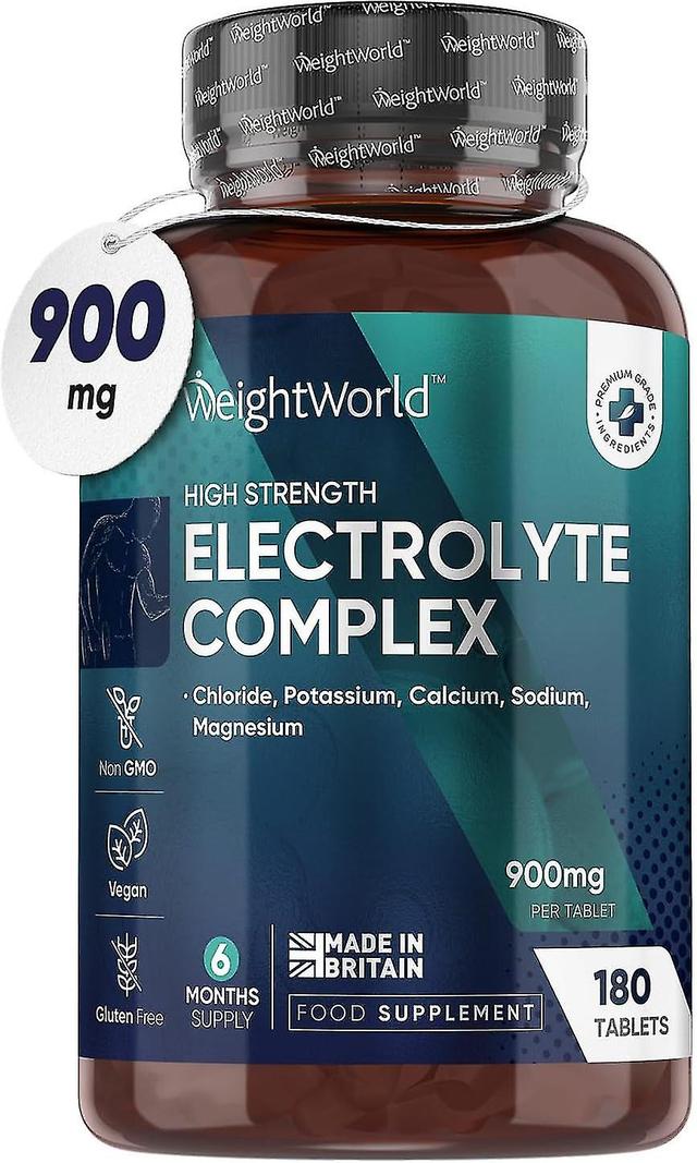 Electrolyte Tablets - 6 Months Supply - 180 Vegan Tablets with Sodium, Magnesium, Chloride, Calcium, & Potassium for Fasting on Productcaster.