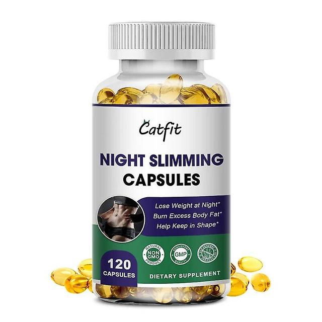 Vorallme Catfit Night Fatburner Kapsel, Apfelsäure, Bauchfettmanagement, Schlafdiät Stoffwechselunterstützung 120pcs on Productcaster.