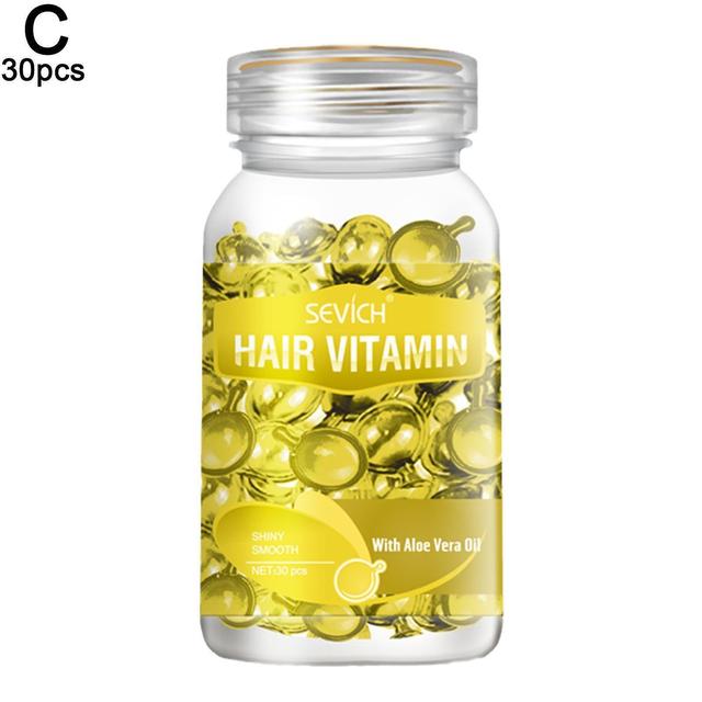 30PCS Vitamin Capsules, Vitamin Castor Oil Capsules for hair growth Yellow on Productcaster.