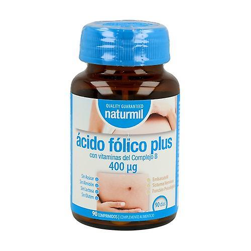 Naturmil Folic Acid Plus 90 tablets of 400μg on Productcaster.