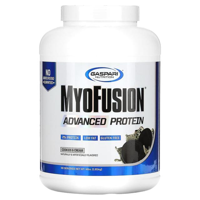 Gaspari Nutrition, MyoFusion, Advanced Protein, Cookies & Cream, 4 lbs (1.81 kg) on Productcaster.