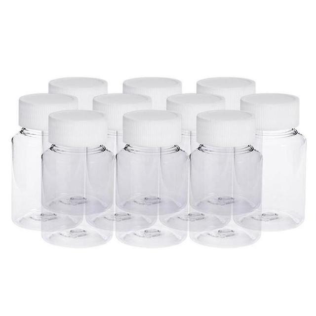 Biplut 10Pcs 15ml Empty Pill Sample Medicine Solid Powder Case Bottle Storage Container on Productcaster.