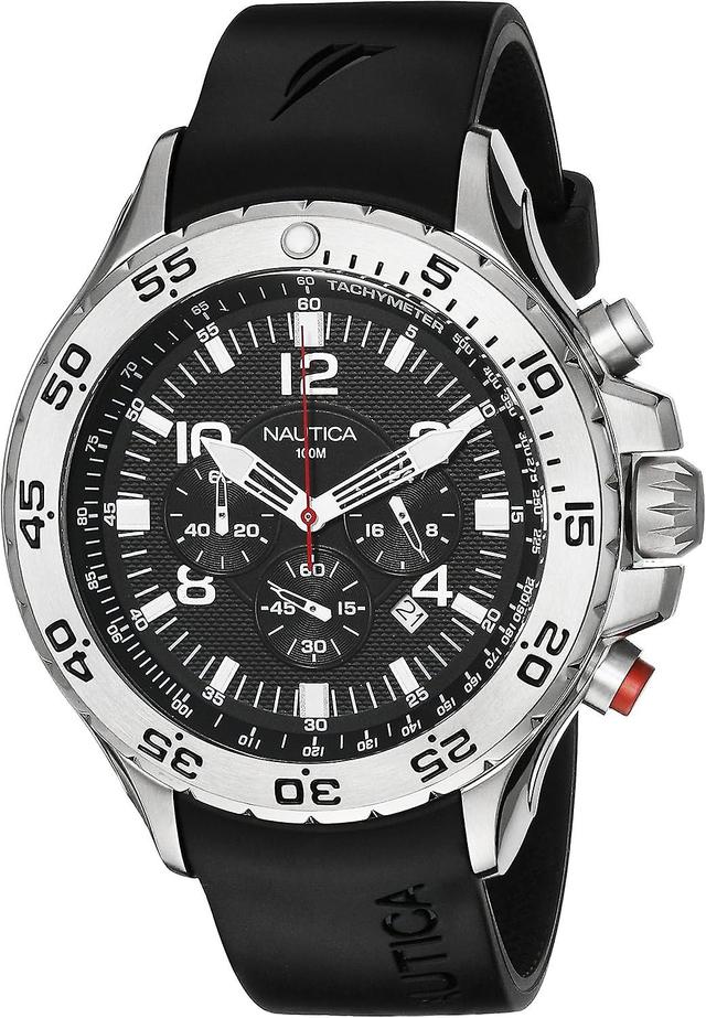 Zegarek męski Nautica N14536G czarny on Productcaster.