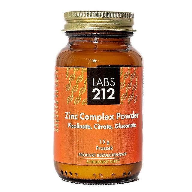 Labs212 Complexo de zinco em pó Picolinato, Citrato, Gluconato 15g BI6347 on Productcaster.