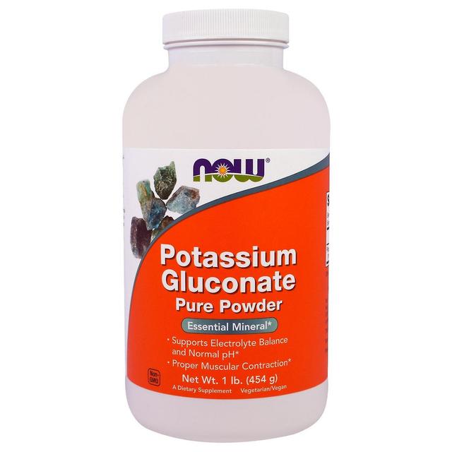 Now Foods, Potassium Gluconate Pure Powder, 1 lb (454 g) on Productcaster.