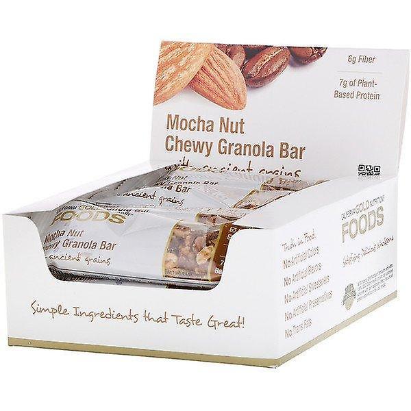 California Gold Nutrition, Foods, Mocha Nut Chewy Granola Bars, 12 Bars, 1.4 oz (40 g) Elk on Productcaster.