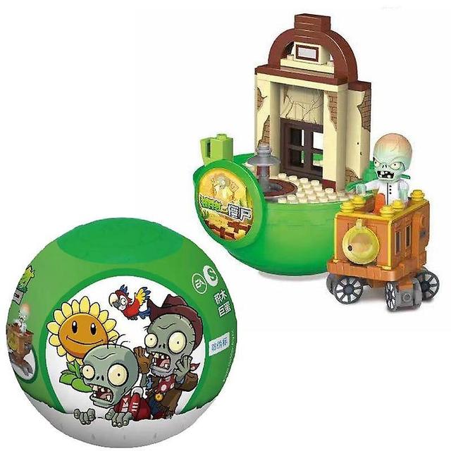 DeliaWinterfel Strange Fun- Egg Zombie, Building Blocks, Blind Box Plants, Capsule Set-C on Productcaster.