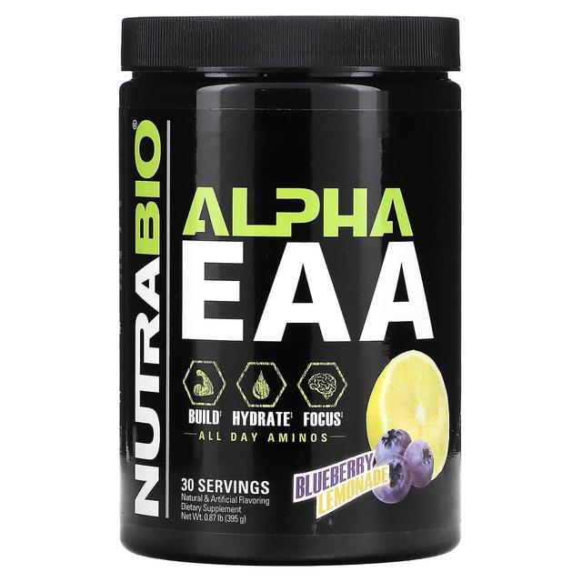 Nutrabio Labs, Alpha EAA, Blåbær Limonade, 0,87 lb (395 g) on Productcaster.