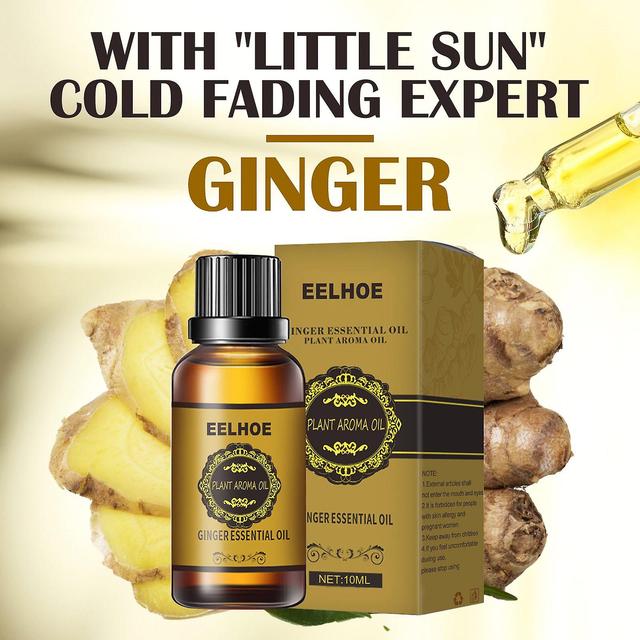 New Natural Ginger Oil Lymphatic Drainage Therapy Anti Aging Plant Essential Oil Promote Metabolism Full Body Slim Massage Oils 10ml on Productcaster.