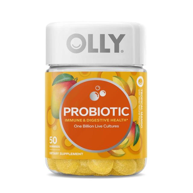 Olly puur probiotisch, immuun & spijsvertering gezondheid, gummies, mango, 50 ea on Productcaster.