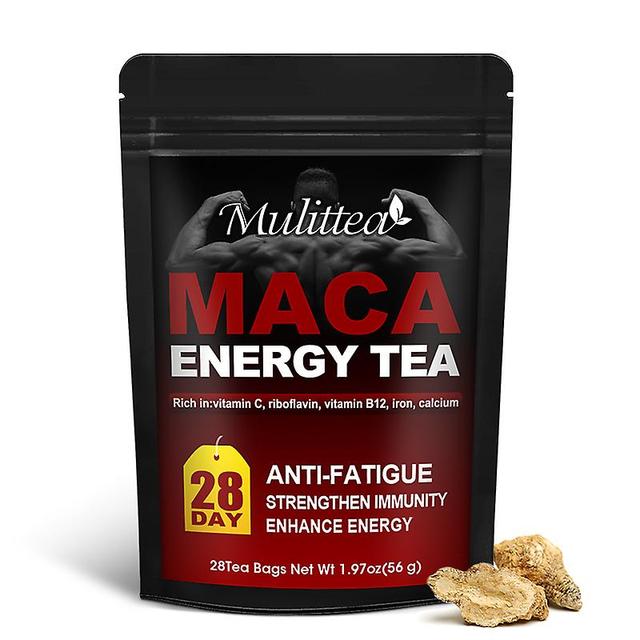 Visgaler Macaroot Extracts Tonic Tea Improvement Health Strength Blaster For Men Physical Strength Energy Booster Performance 1 pack 28day on Productcaster.