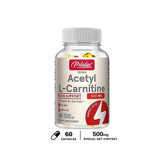 Eccpp Acetyl L-carnitine 500 Mg Vegetarian Capsules Brain Antioxidant Protection Support Energy Production Metabolism Heart Support 60 Capsules on Productcaster.