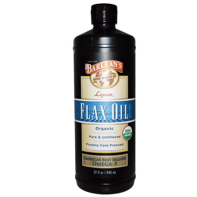 Barlean's, Organic Lignan Flax Oil, 32 fl oz (946 ml) on Productcaster.