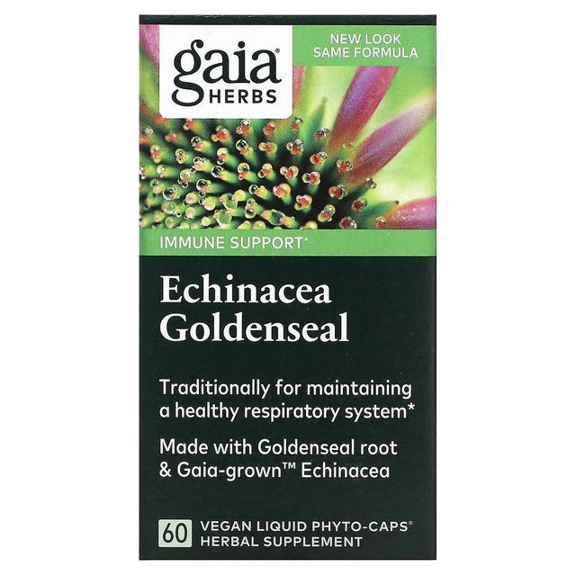 Gaia Herbs Gaia Ervas, Echinacea Goldenseal, 60 Phyto-Caps Líquidos Veganos on Productcaster.