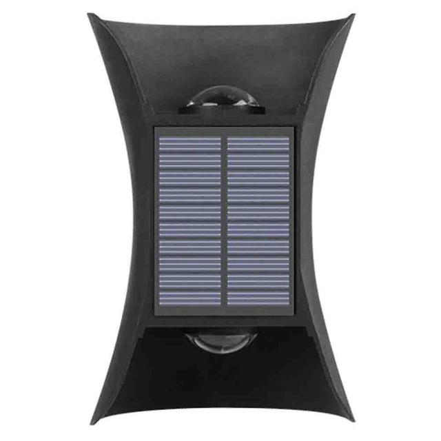 Led Solar Wall Light Solid-landscape Light Sturdy Waterproof Lights For Night Horn Wall Lamp on Productcaster.