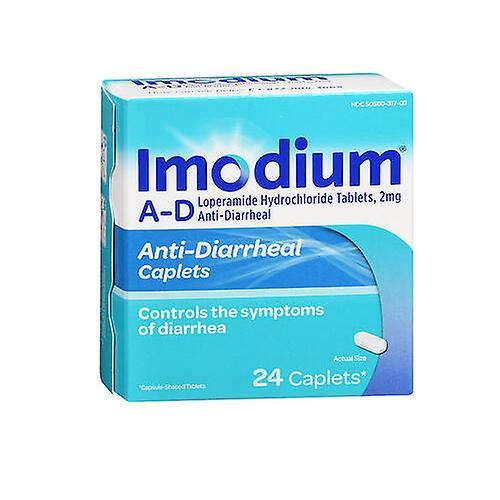 Imodium A-D Anti-Diarré Caplets, 24 Tabs (Pakke med 2) on Productcaster.