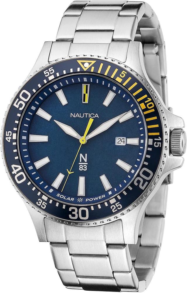 Nautica herenhorloge NAPCBF206 zilver en blauw on Productcaster.