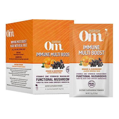 Om Mushrooms Immune Multi Boost Orange & Elderberry, 10 Packets (Pack of 1) on Productcaster.