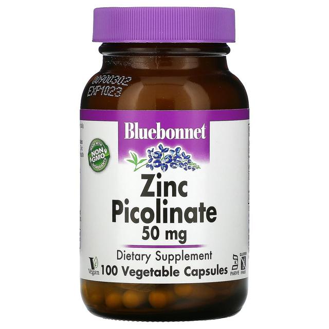 Bluebonnet Nutrition Bluebonnet Ernæring, Zink Picolinate, 50 mg, 100 Vegetabilske Kapsler on Productcaster.