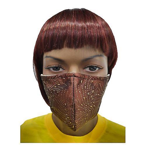 Giftscircle Regaloscircle Fancy Cloth Face Mask para adultos - Gotas marrones, 1 cada uno (Paquete de 1) on Productcaster.