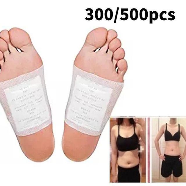 300/500pcs Detox Foot Pads Bamboo Vinegar Natural Herbal Toxins Cleansing Adhesive Patches Colour 500pcs on Productcaster.