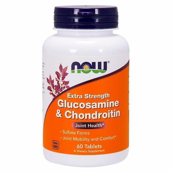 Now Foods Glucosamine & Chondroitin, Sulfate Extra Strength 60 Tabs (Pack of 2) on Productcaster.