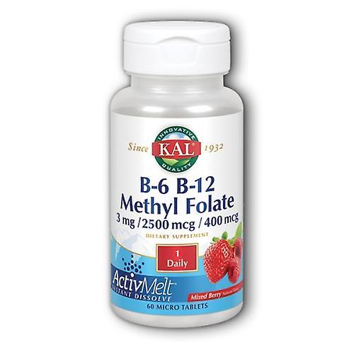 Kal B6 B12 Methyl Folate, 60 Count (Pak van 1) on Productcaster.