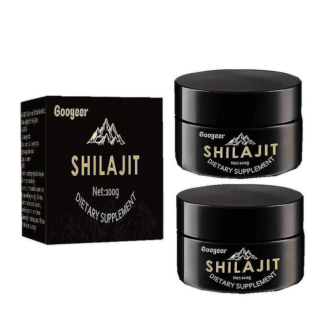 2x Himalajan Shilajit-lisäravinteet, 100g, 100% puhdas, laboratoriotestattu, turvallisin ja korkein teho on Productcaster.