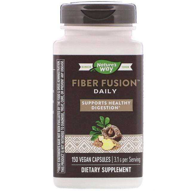 Nature's Way, Fiber Fusion Daily, 3.1 g, 150 Vegan Capsules on Productcaster.