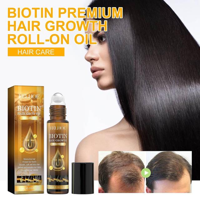 unbrand Biotin Premium Hair Growth Roll-On Oil Hair Growth Products Biotin Fast-growing Hair Essential Oil Antihair Loss Serums Skin Care 10ml A on Productcaster.