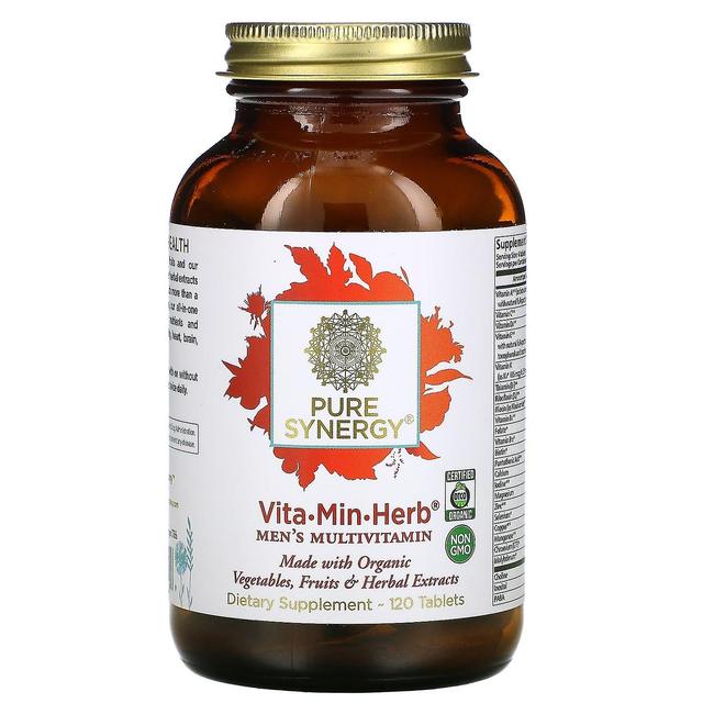 Pure Synergy Ren synergi, Vita· Min· Ört, Multivitamin för män, 120 tabletter on Productcaster.