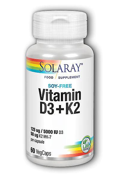 Solaray vitamin d3 + k2 75ug 50ug 60's on Productcaster.