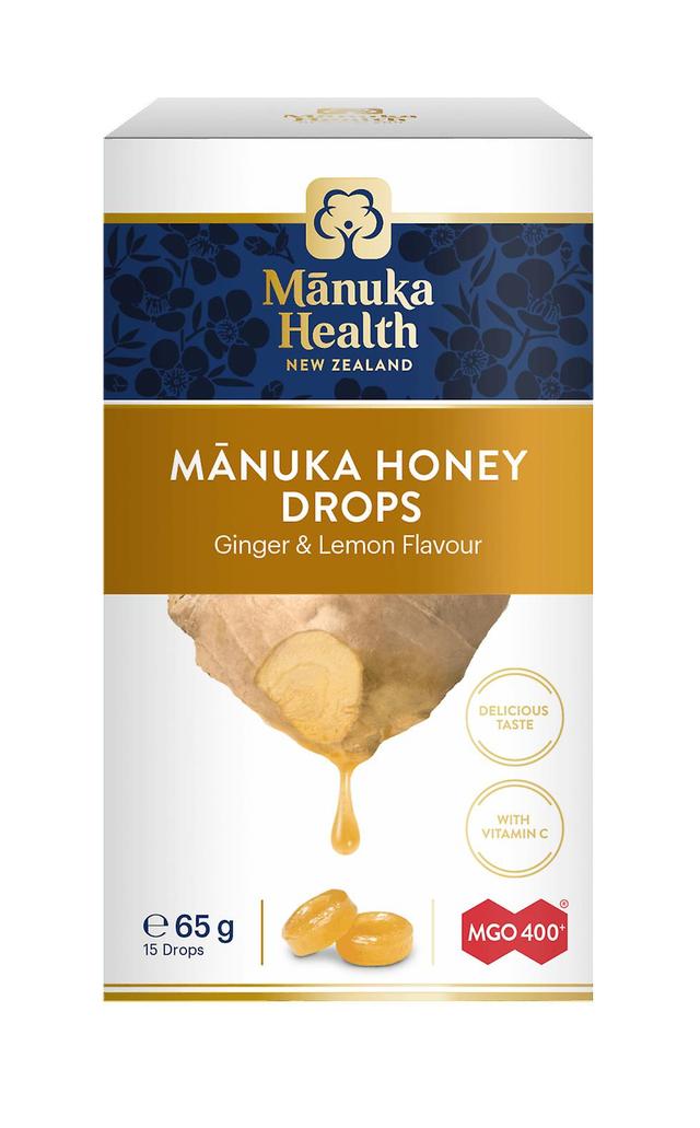 Manuka Health Products Manuka-terveystuotteet Manuka-hunajapisarat inkivääri &; sitruuna mgo 400+ 15's on Productcaster.