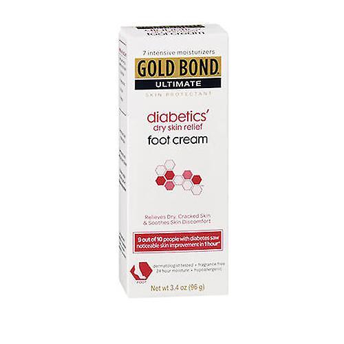 Gold Bond Ultimate Diabetics's Dry Skin Relief Foot Cream, Fragrance Free 3.4 oz (Pack of 1) on Productcaster.