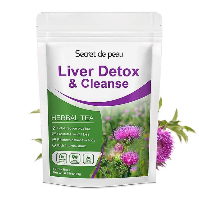 Jinzhaolai SDP Diet Natural L-iver Detox Tea Limpando o calor desintoxicante Suporta o metabolismo do fígado Herbal L-iver Saúde Food Tea 60Days on Productcaster.