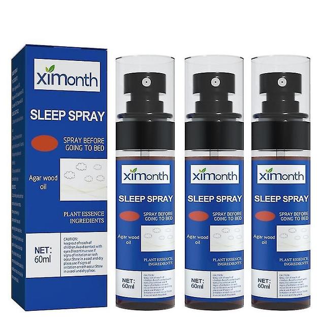 3pcs Wu Mu Chen Xiang Sleep Mist Ebony Agarwood Sleep Spray Fall Asleep Fast 60ml on Productcaster.