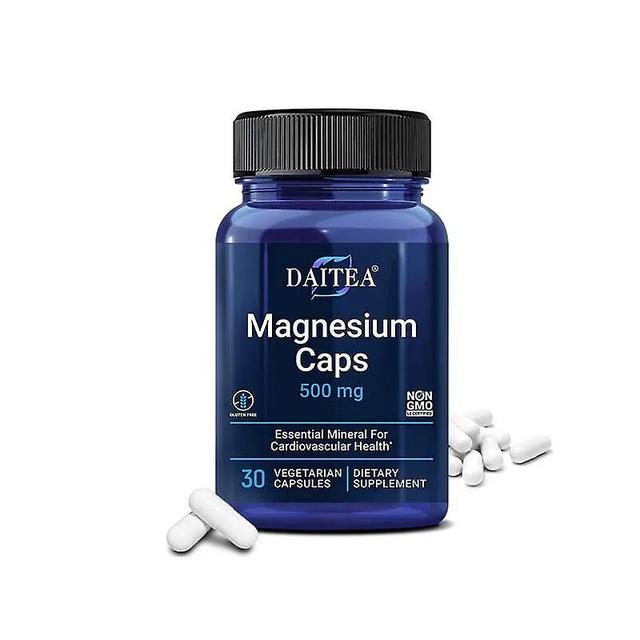 Visgaler Daitea Magnesium Capsule Supports Bone And Heart Health,boosts Energy Metabolism,brain Performance,mood,cognitive Function 30 count-1 bottle on Productcaster.