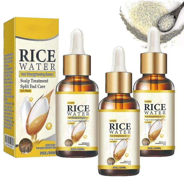 Rice water advanced hair growth serum, rice complex, regrowth treatment biotin oil_Feb 3pcs on Productcaster.