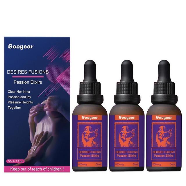 Desire Fusion Passion Elixir, Secret Happy Drops Increasing Blood Flow, Pleasurepeak Drops 3pcs on Productcaster.