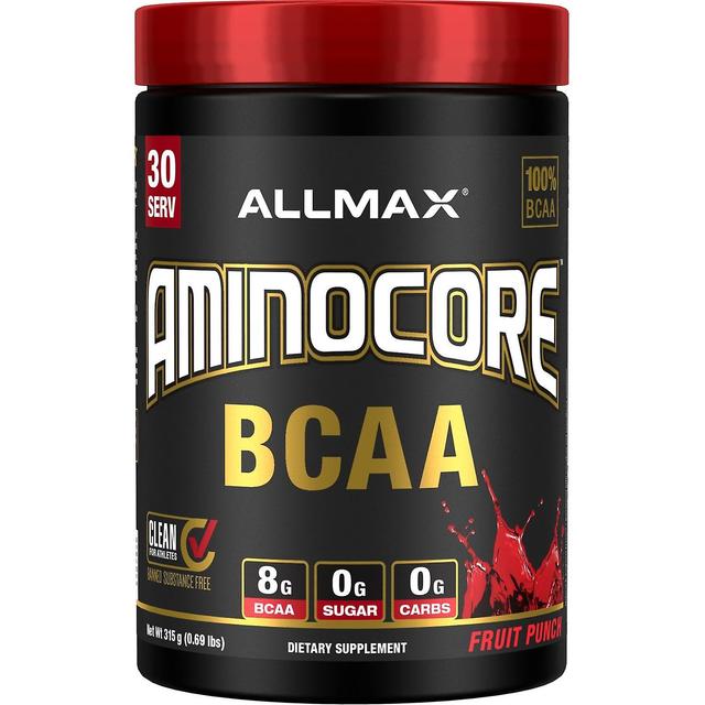 ALLMAX Nutrition, AMINOCORE BCAA, Ponche de frutas, 315 g (0,69 lbs) on Productcaster.