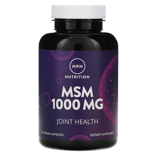 MRM, Nutrition, MSM, 1,000 mg, 120 Vegan Capsules on Productcaster.