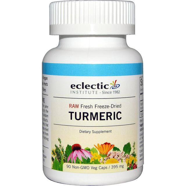 Eclectic Institute, Turmeric, 395 mg, 90 Non-GMO Veg Caps on Productcaster.