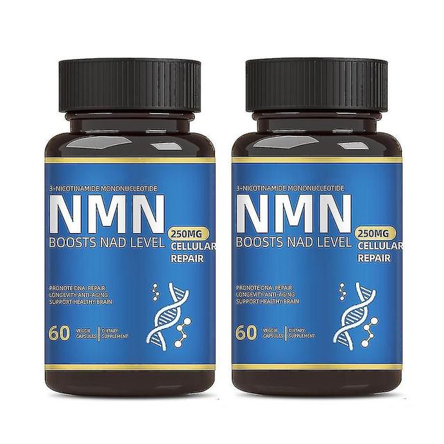 2x Nmn Capsules Anti Ageing Detox Nicotinamide Mononucleotide 99% Purity Supplement on Productcaster.