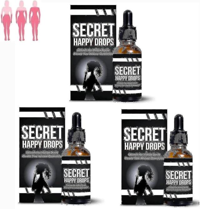 30ml Happy Hormones Oral Drops for Women and Men - Enhance Sensitivity, Promote Pleasure, and Relaxation 3pcs on Productcaster.